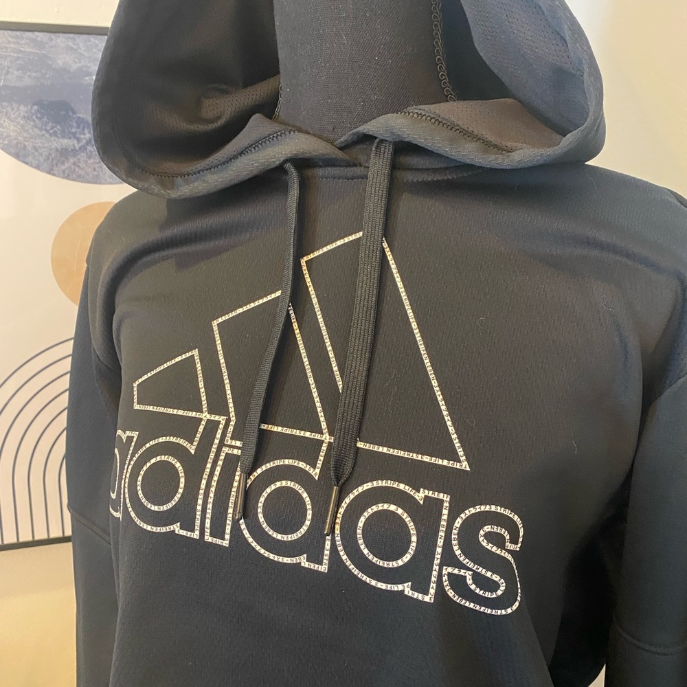 Adidas long crop sweatshirt